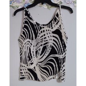 CDIV Creative Design Works Medium Vintage Accordion Classic Stretch Retro Top